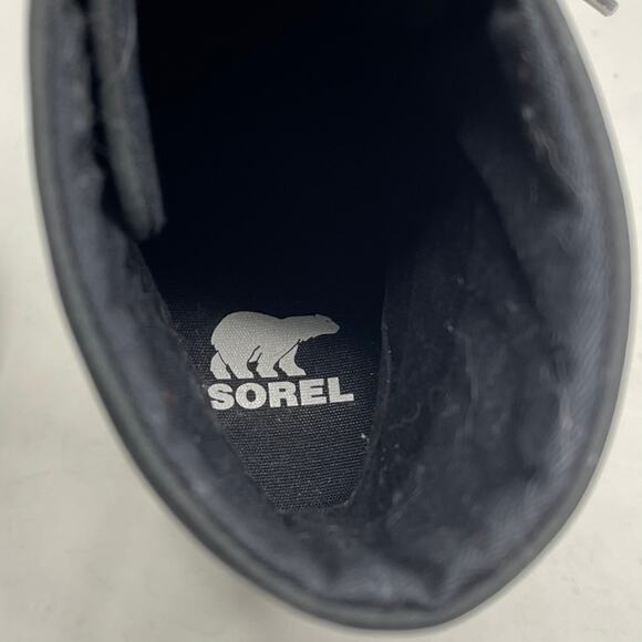 Sorel Joan Of Arctic Wedge III Lexie Boots Black Waterproof Lace Up Ankle 7.5 - Picture 13 of 17